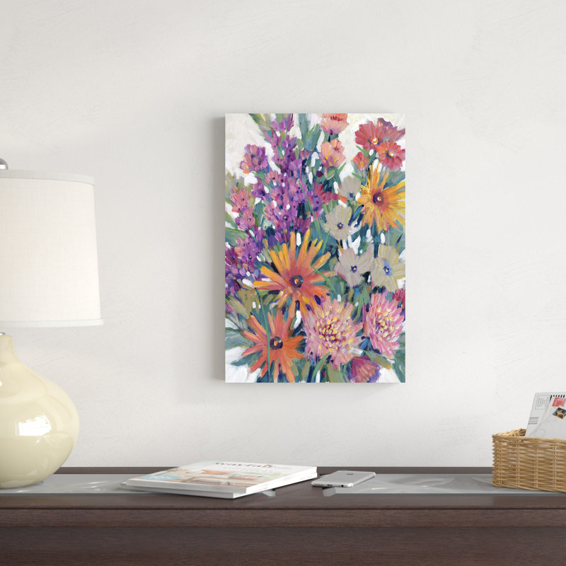 Printemps en fleurs II, H 18 po x l 12 po x P 1,25 po