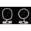 Miroir de maquillage rond Melody de 9 pouces avec haut-parleurs et capteur tactile-1798424373