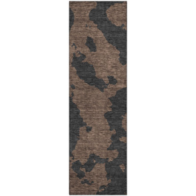 Premium Machine Washable Prisco Chocolate Rug
