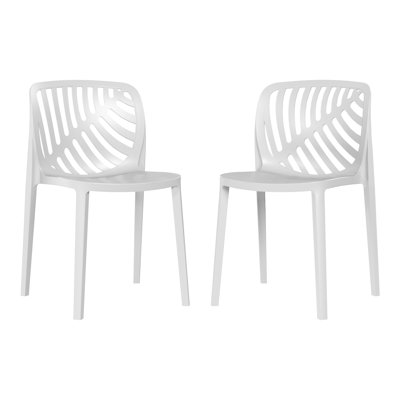 Ensemble de 2 chaises de patio empilables