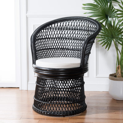 Fauteuil d'appoint pivotant avec coussin Rochellt