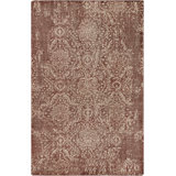 Hoboken Wool Oriental Area Rug in Dark Red
