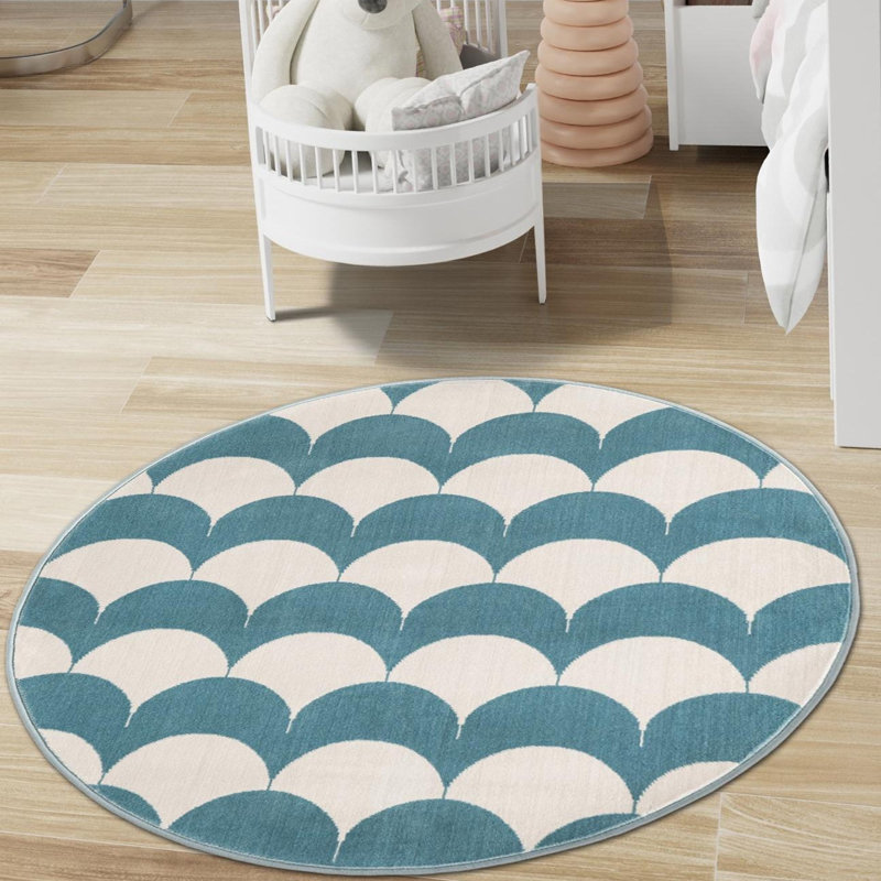 Unique Loom Arches Whimsy Kids Rug, Round 7'10"