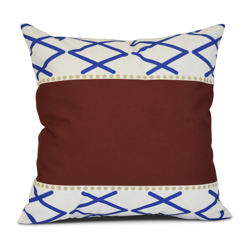 Housse et insert de coussin carré Sail, Sun & Fun, Rouge, H 16 po x l 16 po x P 3 po