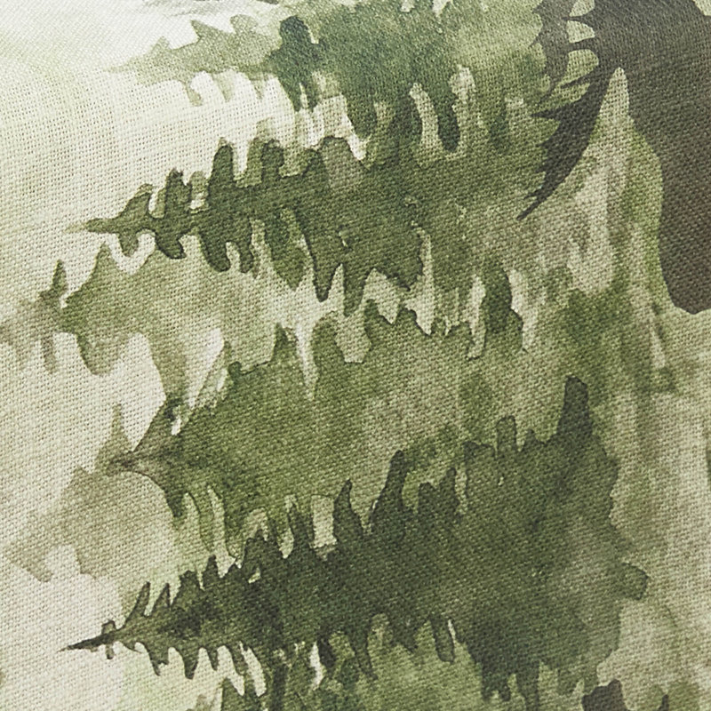 Chemin de table Millwood Pines Watercolor Wildlife - L 36 po - Vert, 36 po x 13 po