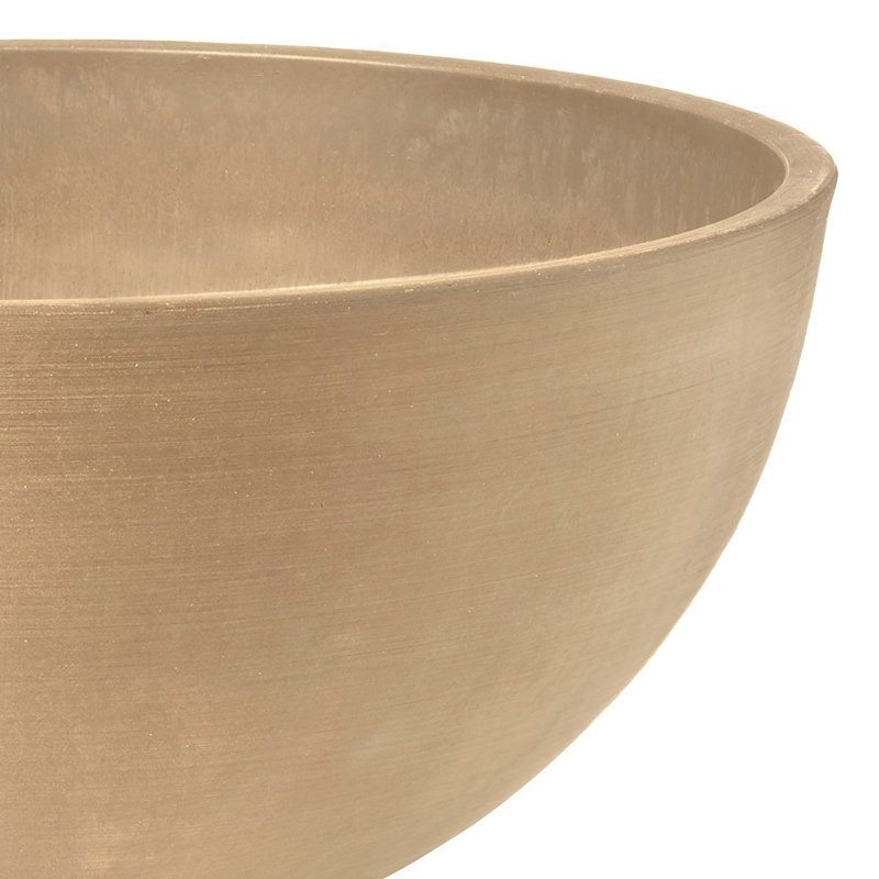Pot à fleurs Myrie, H 8 po x l 16 po x P 16 po, Beige