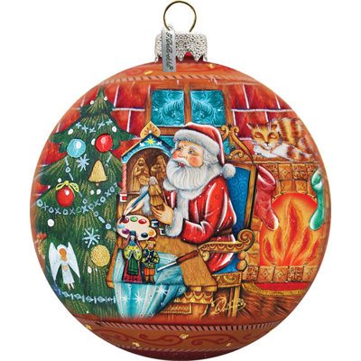 3.5'' Handmade Glass Hanging Figurine Ornament