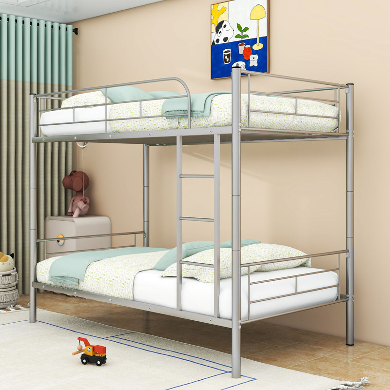 Lit superposé double au-dessus de double Aleeya par Isabelle & Max ™, Argent, Full Over Full