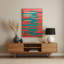 Abstrait couleur champ 58 rouge, art mural en métal-1322099643