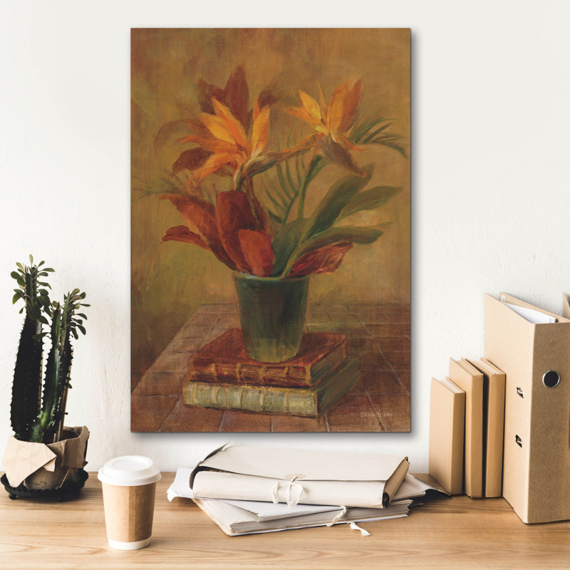 «Tropical Bouquet 2» par Danhui Nai, art mural sur toile, H 26 po x l 18 po