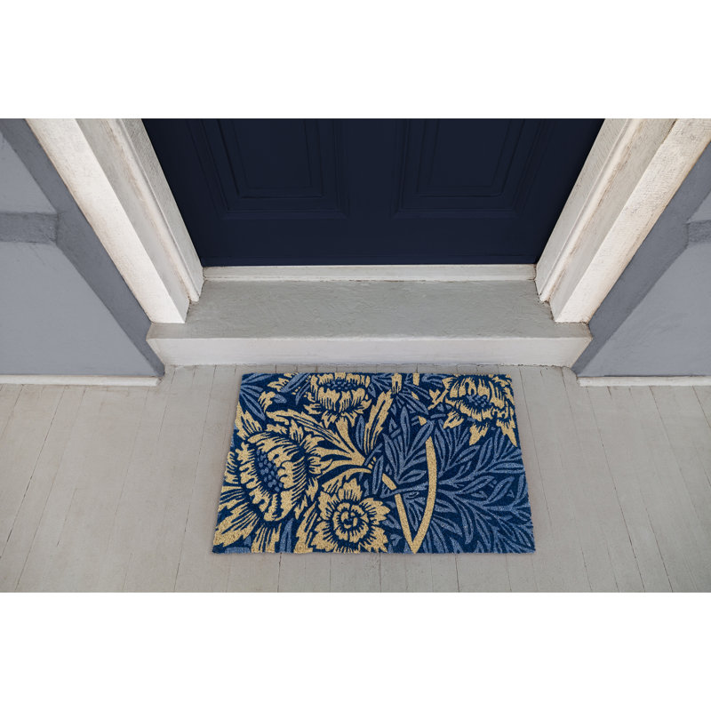 Victoria and Albert Museum Tulip and Willow Coir Doormat, 24" W x 36" L