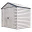 Remise de rangement en acier Select, 8 x 6, gris flûte-67124377
