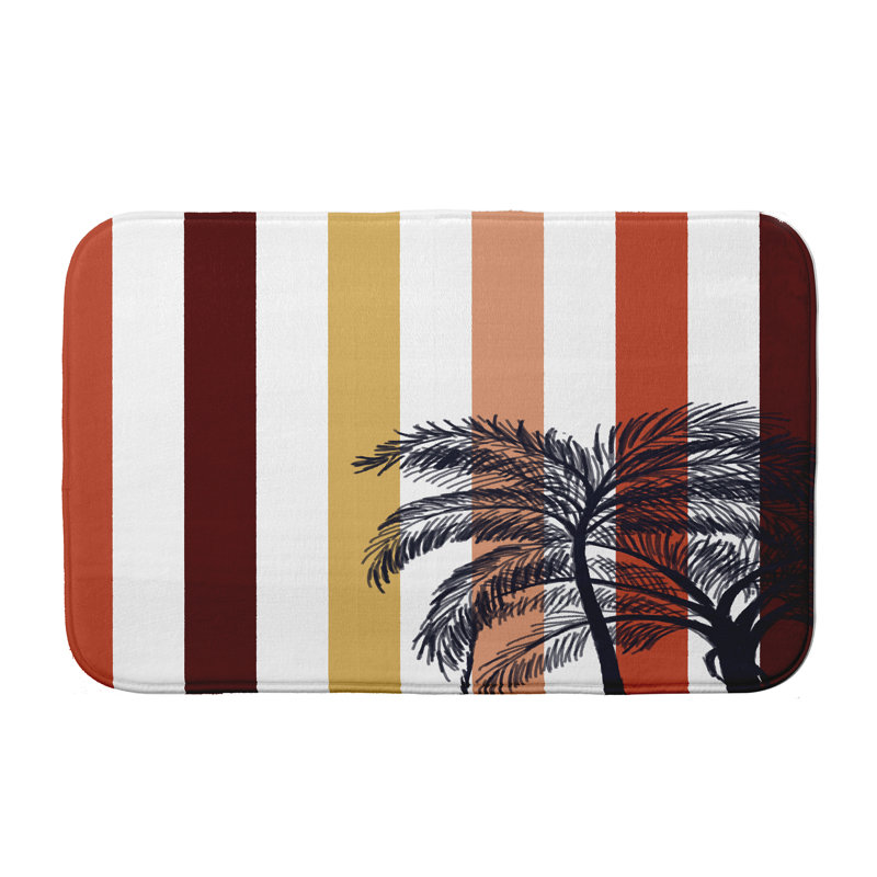 Tapis de bain Hilliard, l 34 po x L 21 po, Jaune
