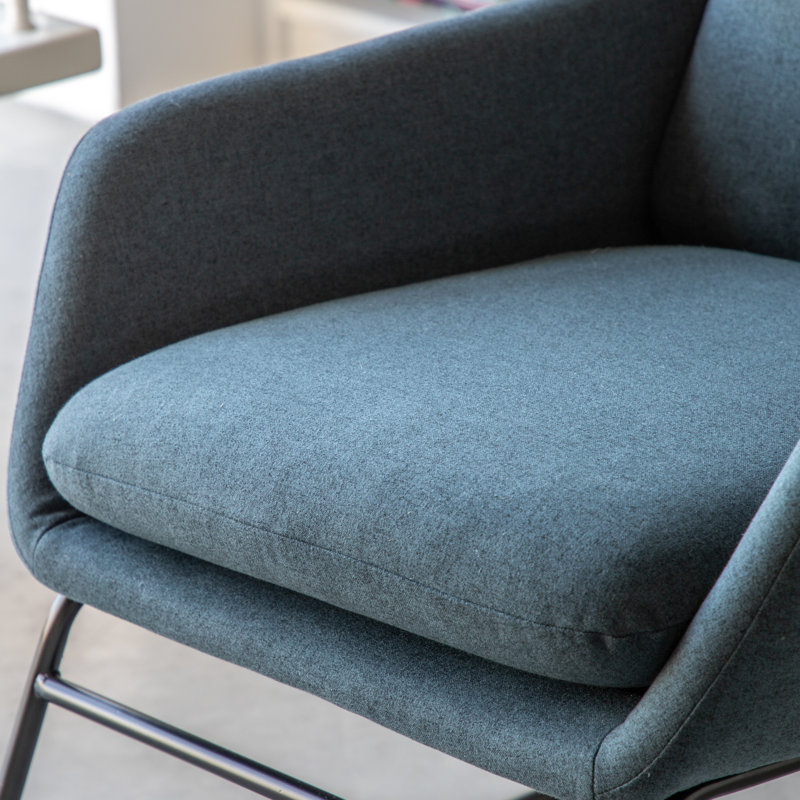 Ayd Upholstered Side Chair, Blue