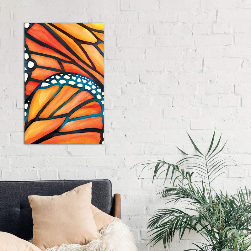Abstract Butterfly - Wrapped Canvas Print, 66.04 cm H x 45.72 cm W x 3.175 cm D