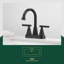 Robinet pour salle de bain à 2 poignées avec ensemble de bonde centrales-100607416