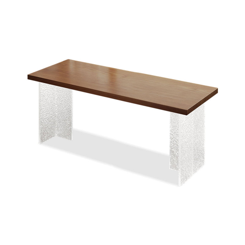 Bureaux rectangulaires bruns en bois massif, H 29,53 po x l 70,87 po x P 27,56 po
