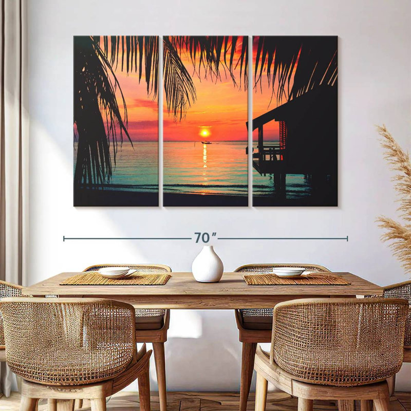 Roatan Sunset Gillard, H 42 po x l 65 po