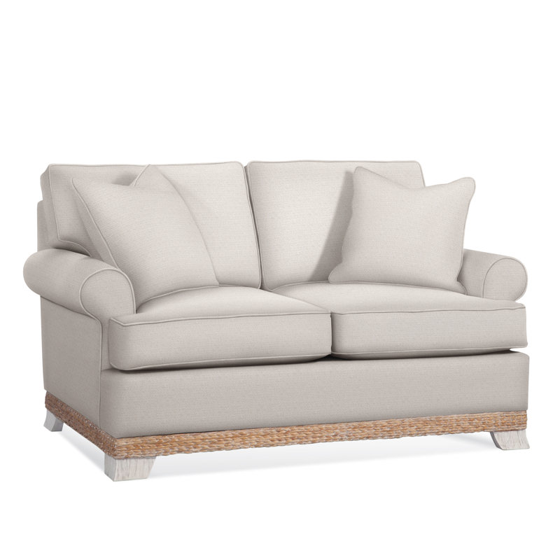 Fairwind Loveseat, White Textured Performance; 0865-91
