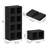 Stackable Collapsible Plastic Storage Bins with Lids,304 QT Closet Organizers with Doors, 25''L x 15.5''W x 56''H-102710053