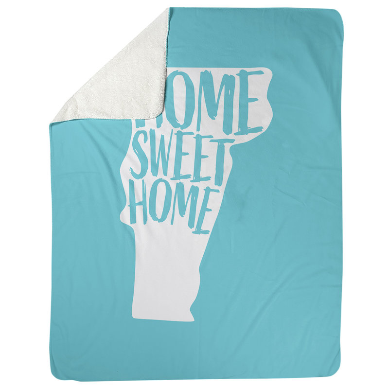 Jeté en polaires pour vermont home, l 52,5 po x L 62,5 po, Bleu sarcelle