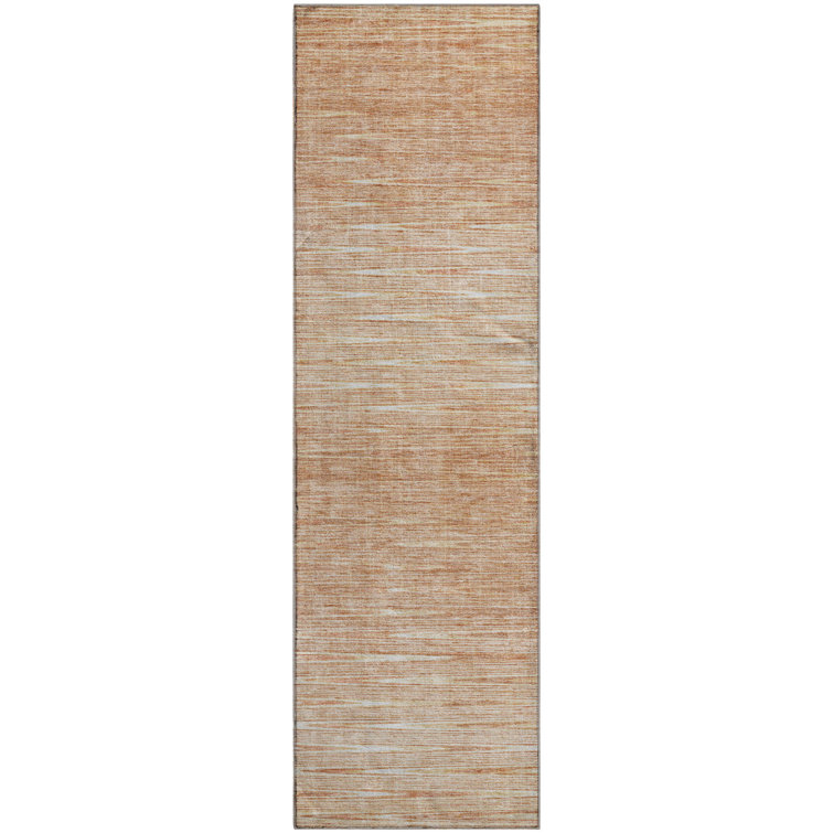 Premium Machine Washable Prisco Salmon Rug