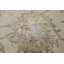 Tapis beige à motif floral Leming