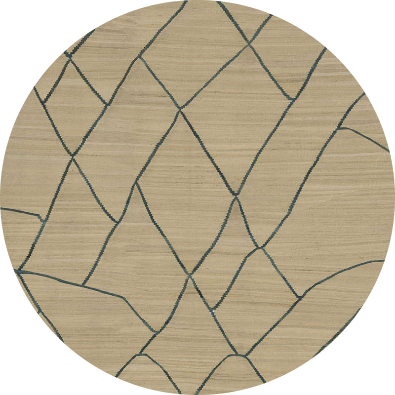 Tapis abstrait moderne 1933, Rond 6 pi