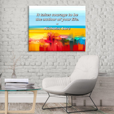 Artsy Quote By Nicholas Lore Gallery Wrapped Canvas