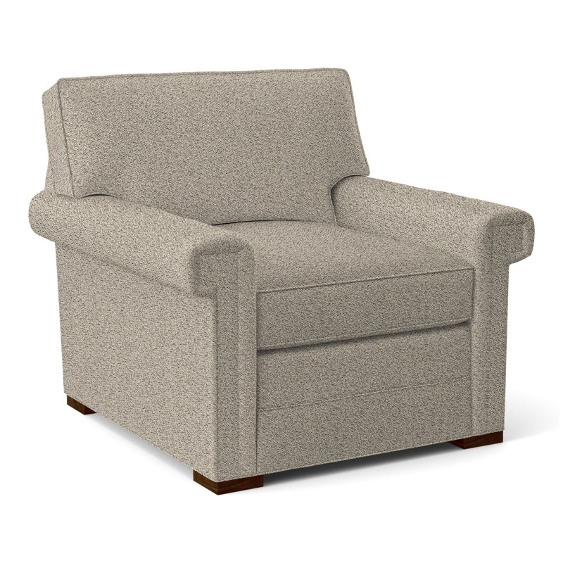 Davidson Armchair, No, Kimoni Natural, Dove Gray