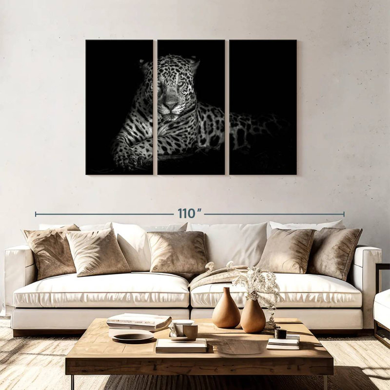 Blue Eyes Jaguar, 48" H x 74" W