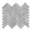 1" x 3" Marble Herringbone Mosaic Wall & Floor Tile