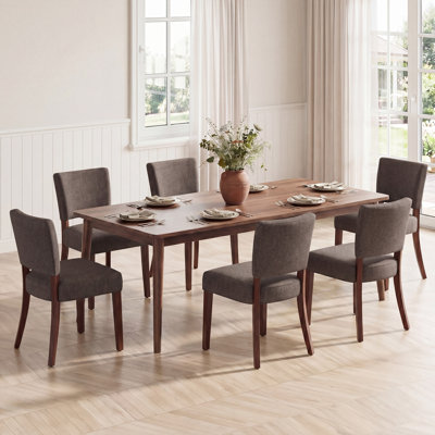 Upholstered Solid Wood Parsons Side Dining Chair