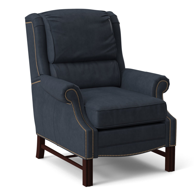 Alta Recliner, #9 Natural, Rio Mineral Genuine Leather, Mahogany