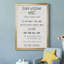 Stay Safe Rules - Art textuel sur toile encadré-1658462644-1658462647