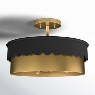 Dulcia 3-Light Semi Flush Mount