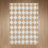 Modern Beige/Brown Checkered Machine-Washable Shag Area Rug-376080391-376080390