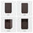 COCO DESIGN 2-Drawer Manufactured Wood Nightstands with Storage and Built-in Outlets, Dark Gray (Set of 2)-1641665900