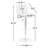 Nusbaum Vinyl Adjustable Height Barstool with Rolled Seat and Chrome Base-628948601