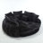 Oversized Compression Bean Bag Sofa - Large Round Loveseat With Pillows-106371821