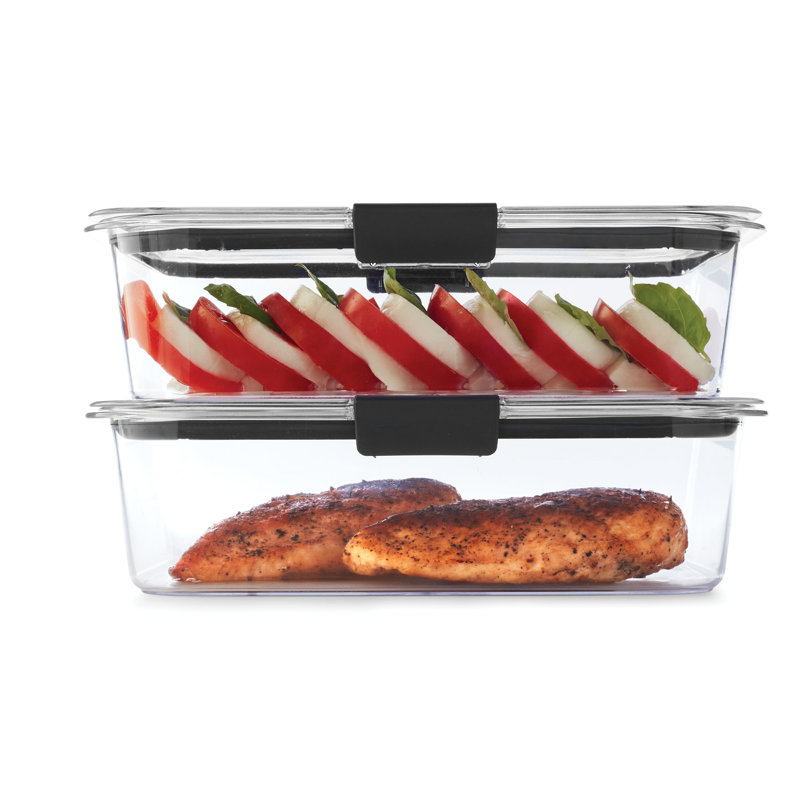 Clear BPA-Free Plastic Meal Prep Storage Set with Lids