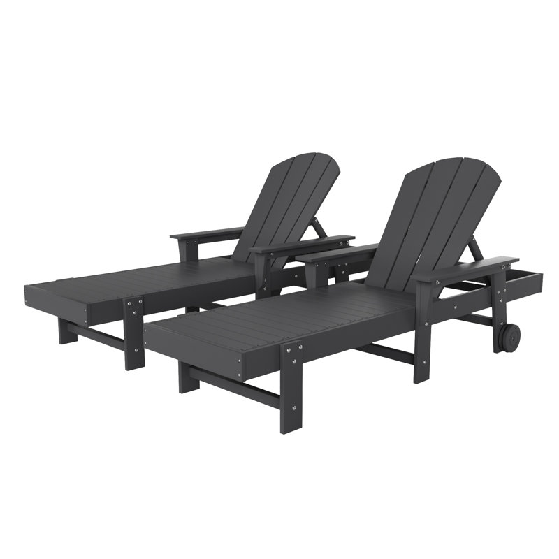 Laguna Outdoor Chaise Lounge Set, Gray