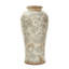 Vase de table en céramique blanc / gris 16 po