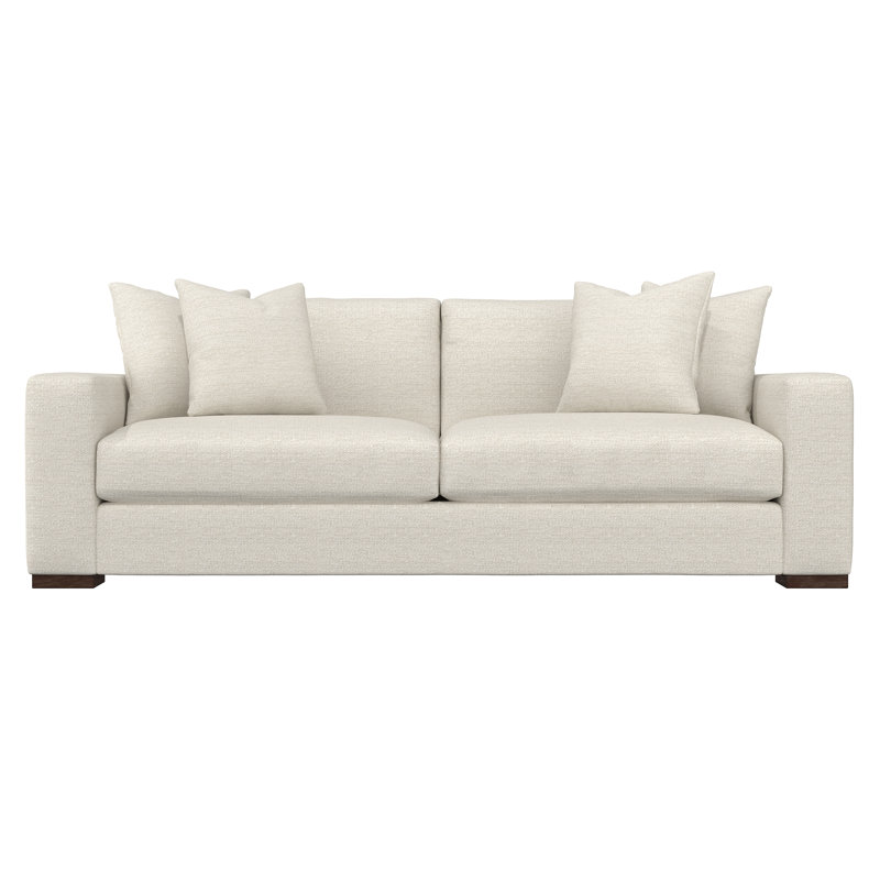 Drew Upholstered 92'' Sofa, Textured Cream Chenille 1372-000