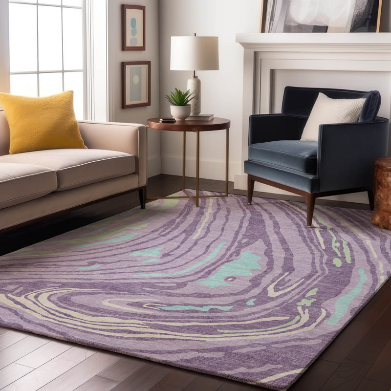 Premium Machine Washable Cossette AMF1051 Swirls Rug, Rectangle 2'6" x 3'10"