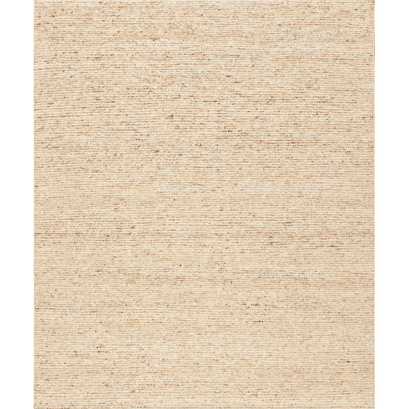 Tapis rectangulaire en laine ivoire naturel Santa Fe The Rectangle, Rectangle de 10 pi x 14 pi