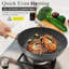 Ensemble de 12 casseroles et poêles 12 pièces, batterie de cuisine antiadhésive, batterie de cuisine à induction en granite, ensemble de cuisine de cuisine antiadhésif non toxique avec casseroles à frire, casseroles, cuiseur à vapeur (sans PFAS, PF-105123625