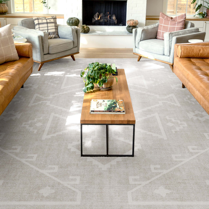 Tapis tissé à plat Kehr Bottineau, Rectangle 9 pi 10 po x 13 pi