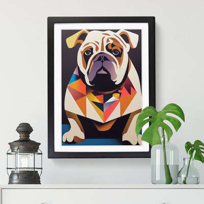 British Bulldog Abstract Vol.4 - Framed Print