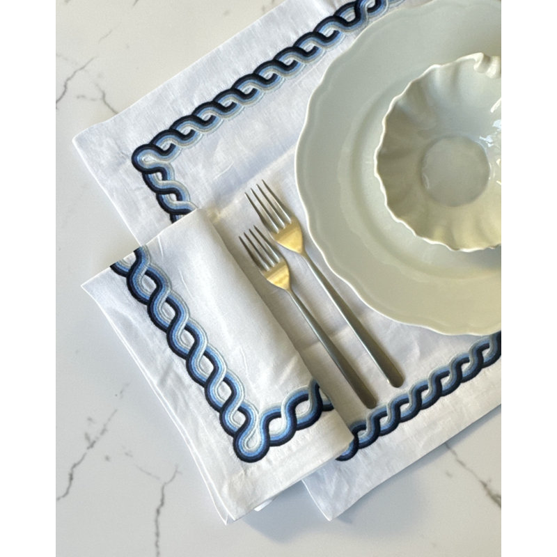 Bodrum Ropework Embroidered Napkins